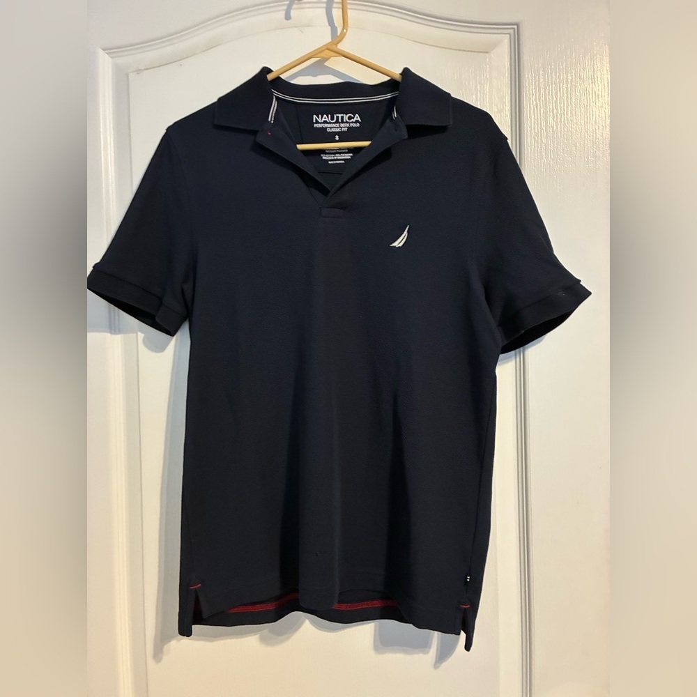Nautical men’s polo navy size S